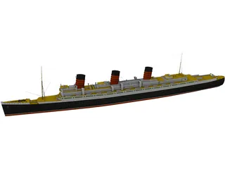 RMS Queen Mary 3D Model preview