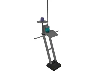 Boats Antenna 3D Model preview