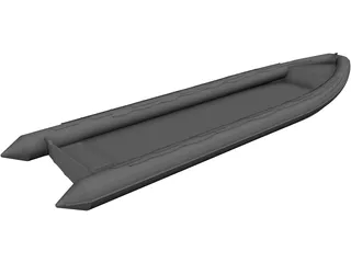 Rib Boat 10 Meter 3D Model preview