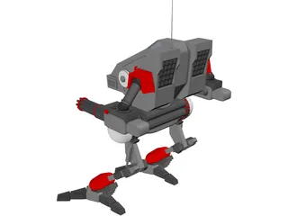 Vulture Mech 3D Model preview