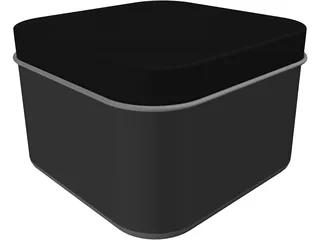 Drawn Metal Tin Can 3D Model preview