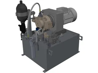 Hydraulic System 3D Model preview