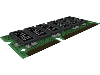 DIMM 3D Model preview