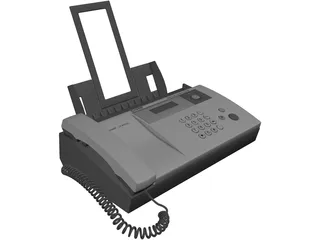 Sharp UX-BS60H Phone Fax Machine 3D Model preview