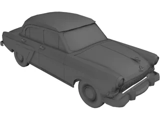 Gaz-21 Volga (1958) 3D Model preview