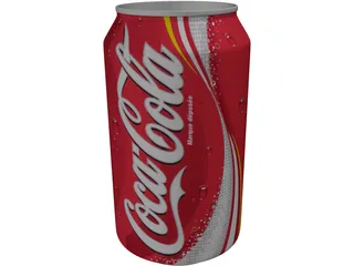 Coca Cola Coke Can 3D Model preview