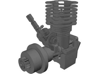 RC Motor Assembly 3D Model preview
