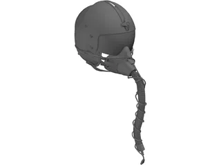HGU-33 Air Crew Helmet 3D Model preview