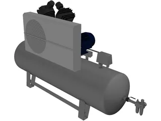 Hertz Compressor 3D Model preview