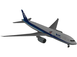 Boeing 777-200 Ana 3D Model preview