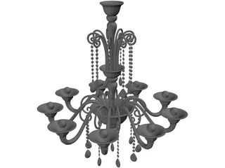 Barovier Toso Erfud 3D Model preview