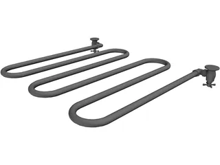 Devon&Devon Towel-Warmer 3D Model preview