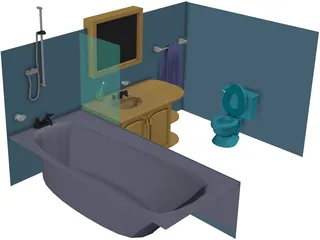 Bathroom 3D Model preview