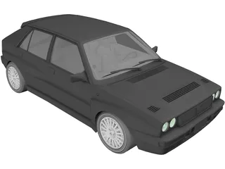 Lancia Delta HF 3D Model preview