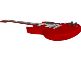 Gibson SG Guitar 3D Model preview