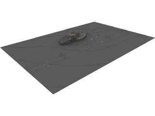 Exhibition Building 3D Model preview