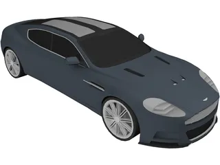 Aston Martin Rapide (2010) 3D Model preview