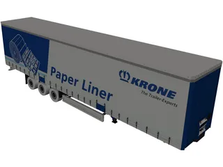 Trailer Krone 3D Model preview