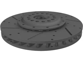 Brake Disc Fully Floating 3D Model preview