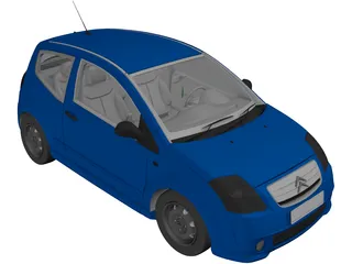 Citroen C2 3D Model preview