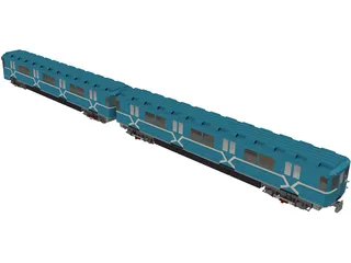 Underground Moscow Train 3D Model preview