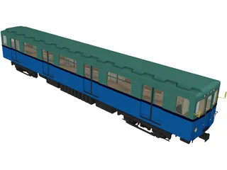 Underground Train Model EZ 3D Model preview