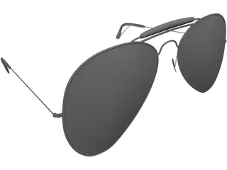 Rayban Sunglasses 3D Model preview