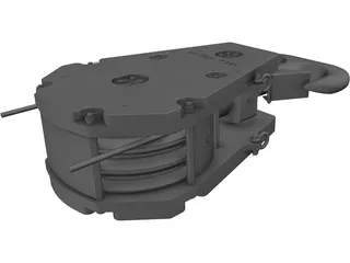 Crane Block 160 Metric Ton 3D Model preview