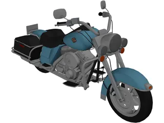 Harley-Davidson Road King 3D Model preview