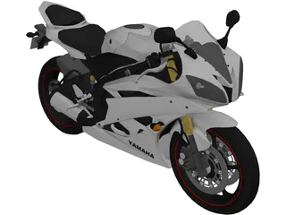 Yamaha YZF-R6 (2009) 3D Model preview