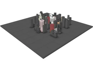 New York City Block 3D Model preview