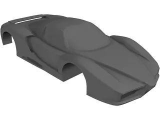 Ferrarri Enzo Body 3D Model preview