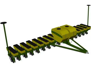 John Deere Corn Planter 3D Model preview