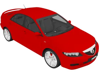 Mazda 6 MPS (2006) 3D Model preview