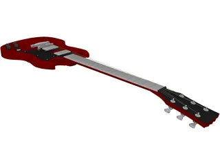 Guitar SG Gibson 3D Model preview