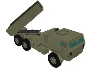 USMC High Mobility Artillery Rocket System (HIMARS) 3D Model preview