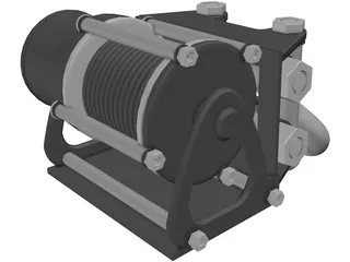 Winch 3D Model preview
