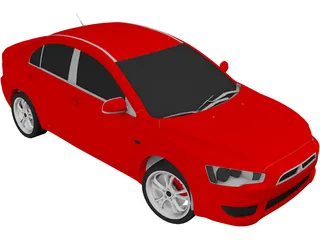 Mitsubishi Lancer (2008) 3D Model preview