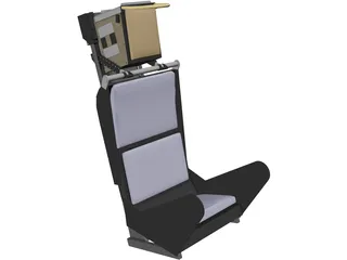 Martin Baker Mk2 Ejection Seat 3D Model preview
