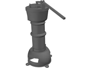 Water Hand Pump 3D Model preview