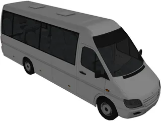 Mercedes-Benz Microbus 3D Model preview