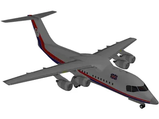 British Aerospace BAe 146 Statesman 3D Model preview
