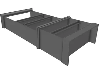 Bookcase 3D Model preview