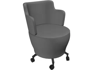 Tarn Orangebox Chair 3D Model preview