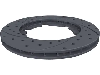 Disc Brake Rotor 3D Model preview