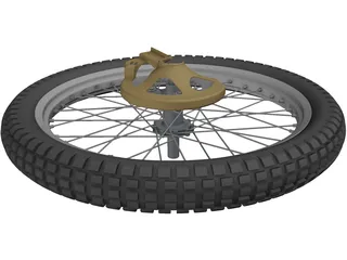 Wheel Bike Front 3D Model preview