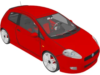 Fiat Punto 3D Model preview