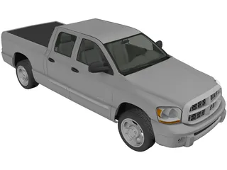Dodge Ram Crew Cab 1500 (2007) 3D Model preview