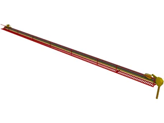 Grain Conveyor Belt 3D Model preview