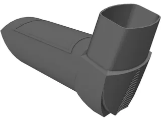 Asthma Inhaler 3D Model preview
